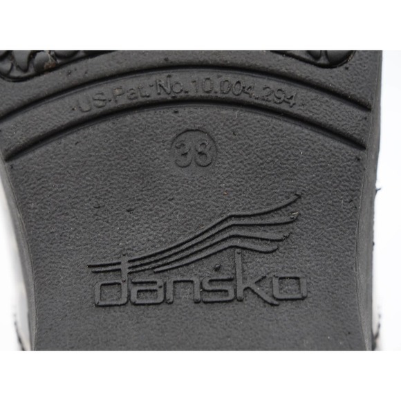 Dansko XP Clogs Womens 8 Leopard Print Patent Leather Slip On Professional Shoes - Picture 11 of 13